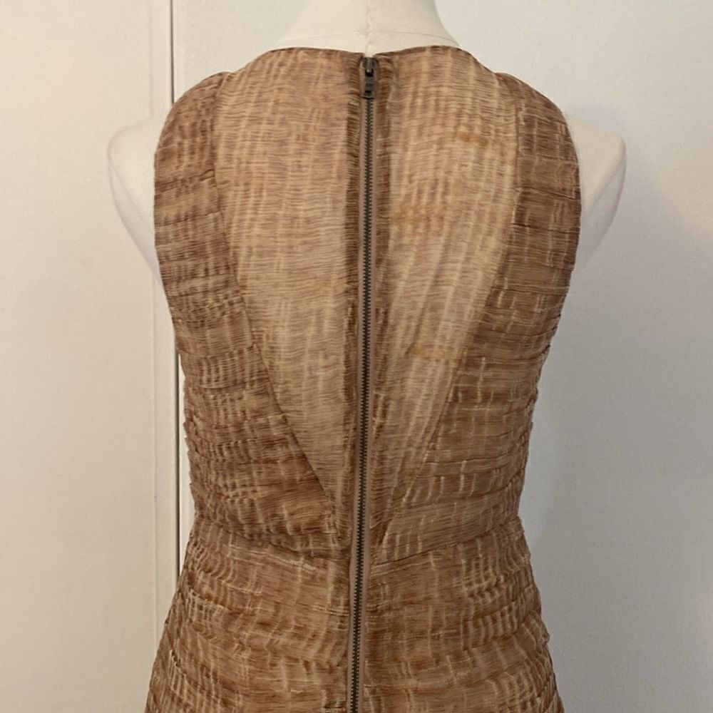 Alice & Olivia Ginger Ruched Chiffon Silk Mini Dress Size 4 - Picture 8 of 15